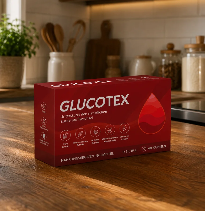 Glucotex Premium Nahrungsergänzungsmittel - Rote Verpackung